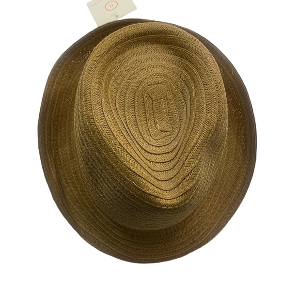 Four Buttons tan fedora hat, NWT - Picture 2 of 6